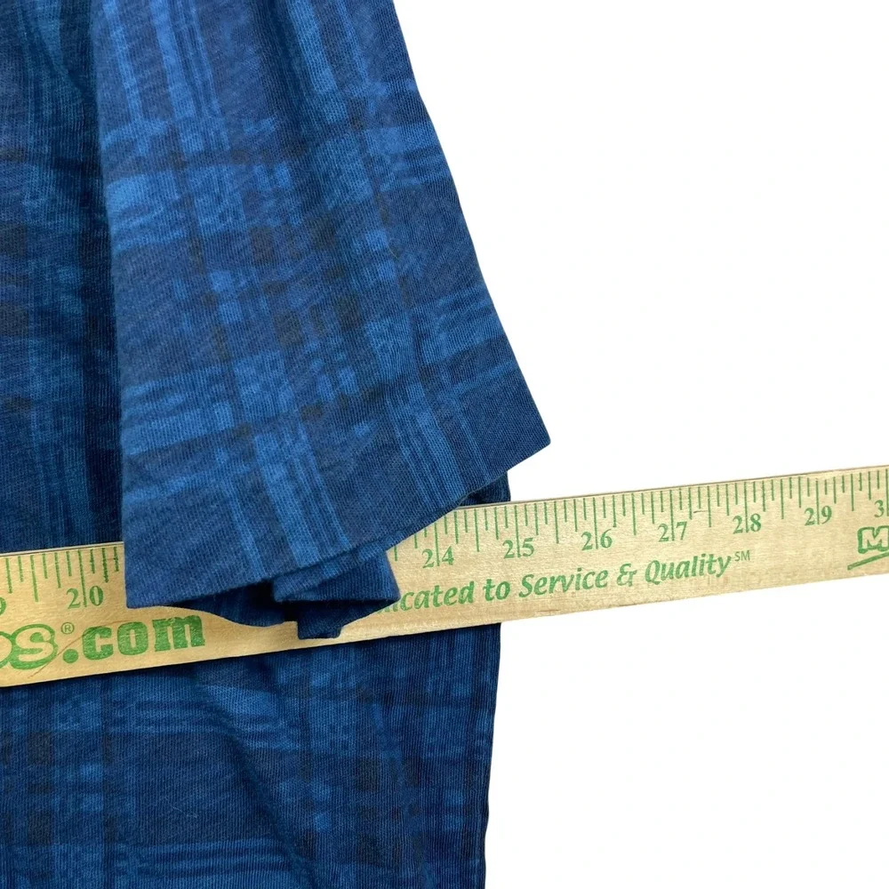 Vintage Y2K Polo Ralph Lauren Plaid Print Shirt Mens 2XL Blue Pocket